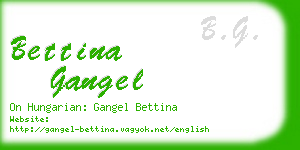 bettina gangel business card